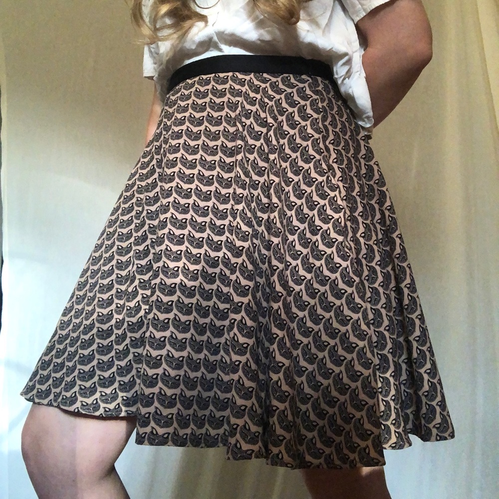 fox trot mid length skirt